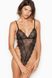 Мереживне чорне боді Victoria’s Secret Lace Teddy 24752 фото 1